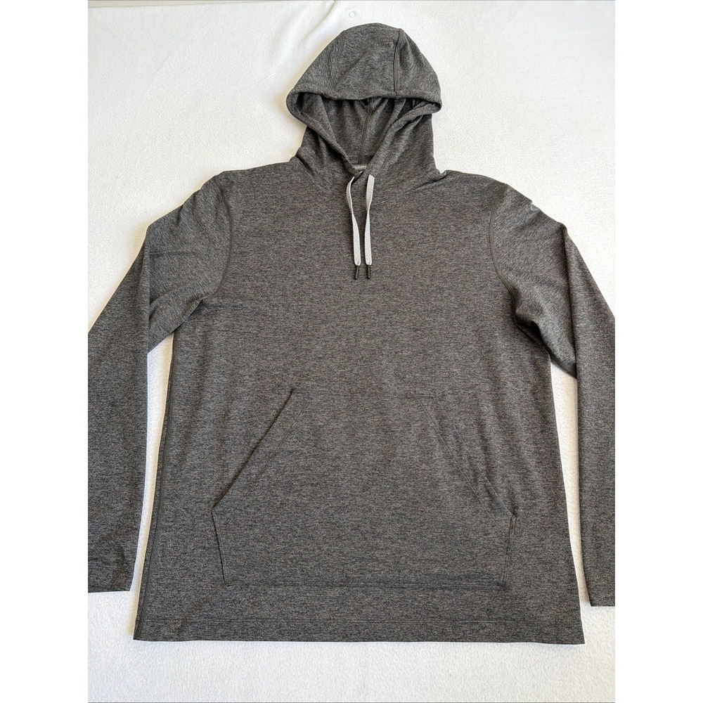 Lululemon Hoodie Mens Large Gray Soft Jersey Pullover LM3EXOS.0